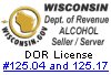 Wisconsin Dept of Revenue Approved Seller/Server training for Responsible Serving<sup>®</sup> of Alcohol